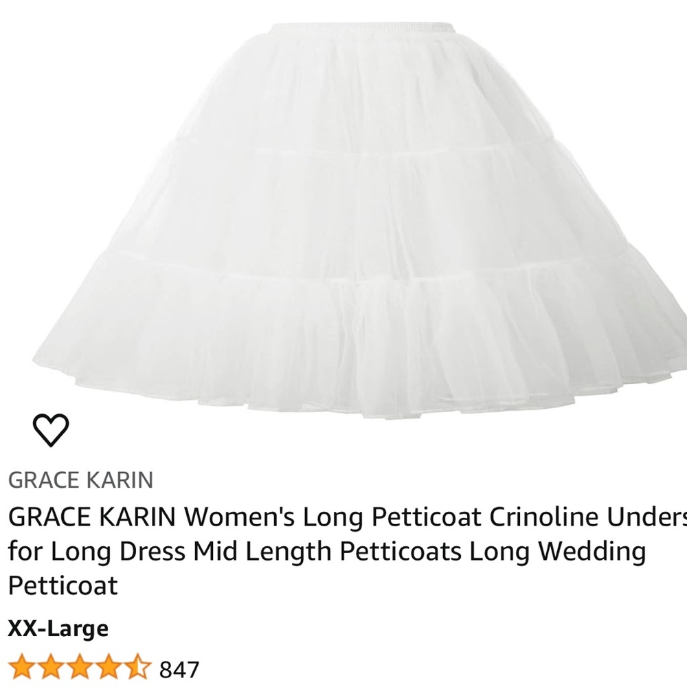 Petticoat
Crinoline Slip